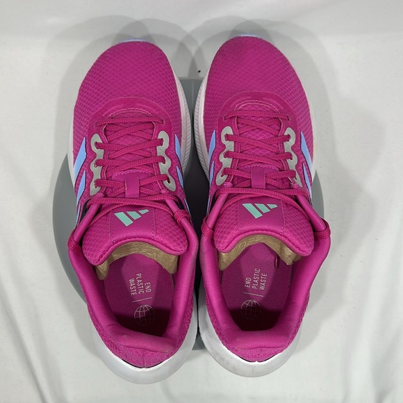 Adidas Women's Fuchsia/Blue/White RunFalcon 3.0 Running Shoe (HP6651) Size 10 - Picture 5 of 9